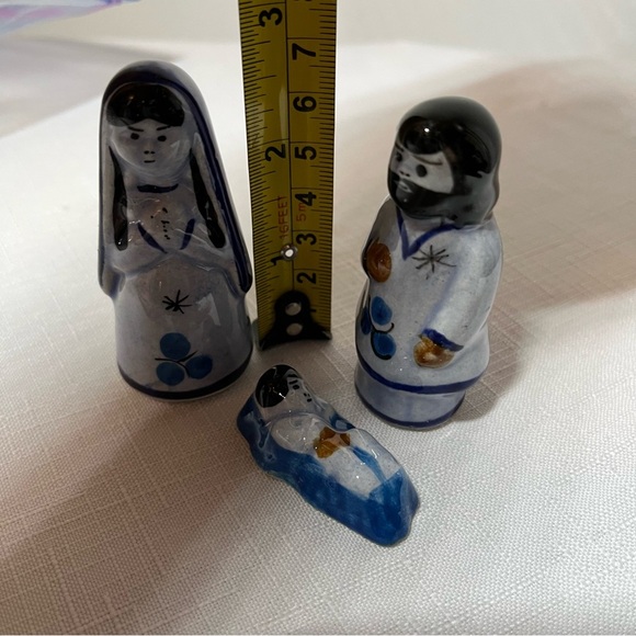 vintage Mexican folk art pottery figure Nativity scene, nacimiento in Mexico - Picture 2 of 3